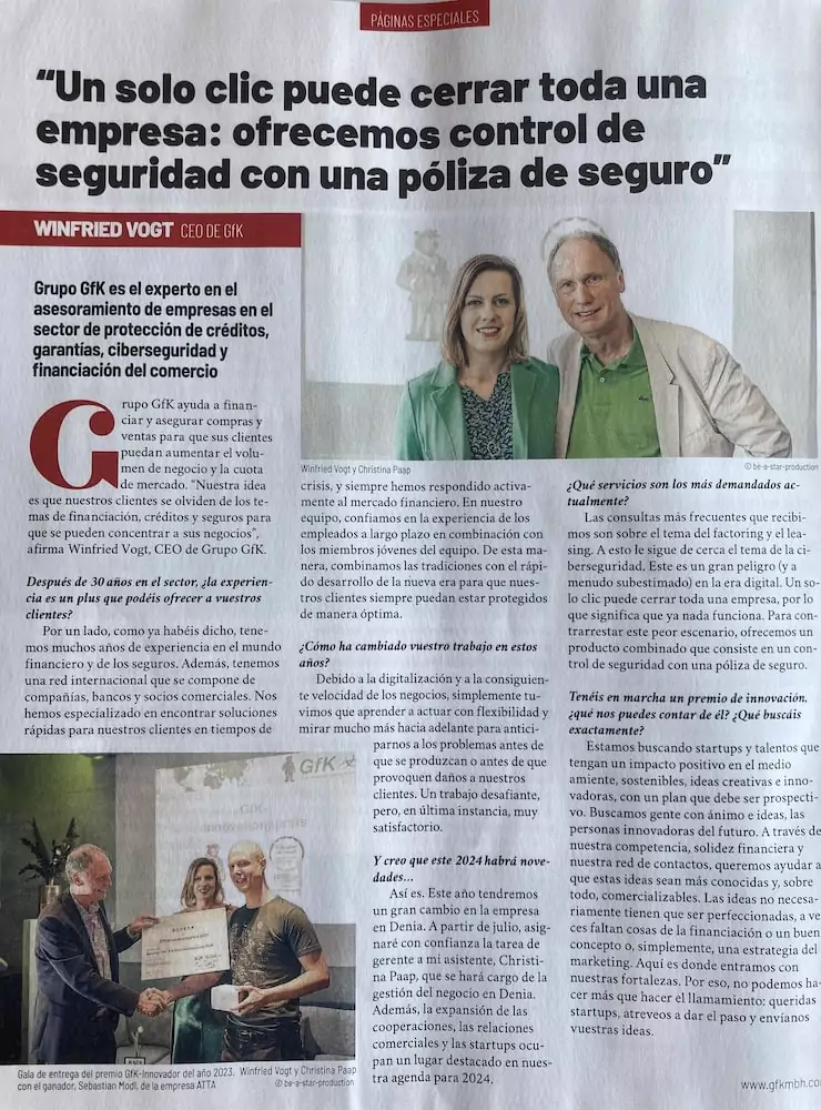 GfK im Interview bei der spanischen Tageszeitung „El Mundo“